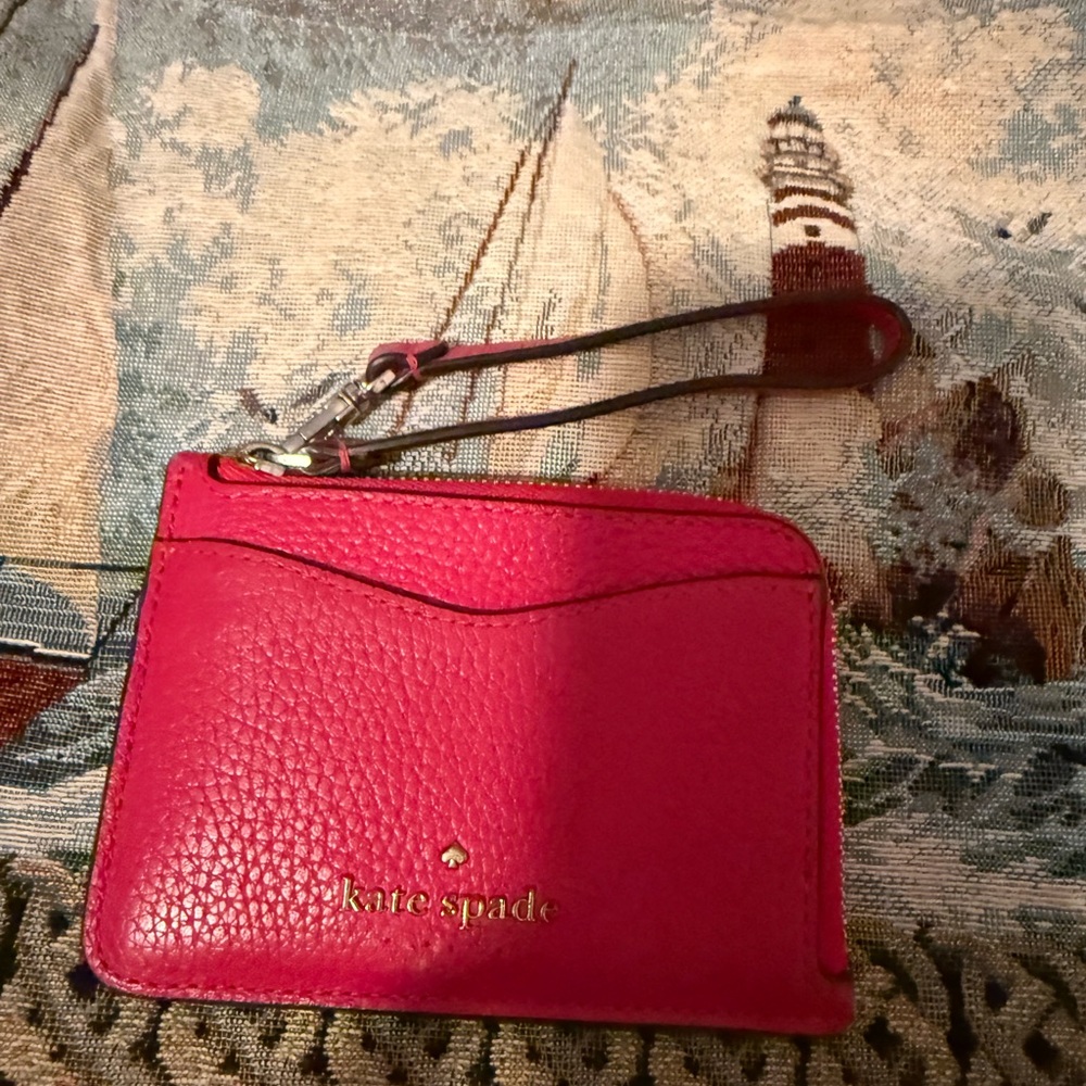 Kate Spade Fuchsia Leather Wristlet